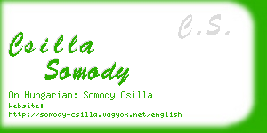 csilla somody business card